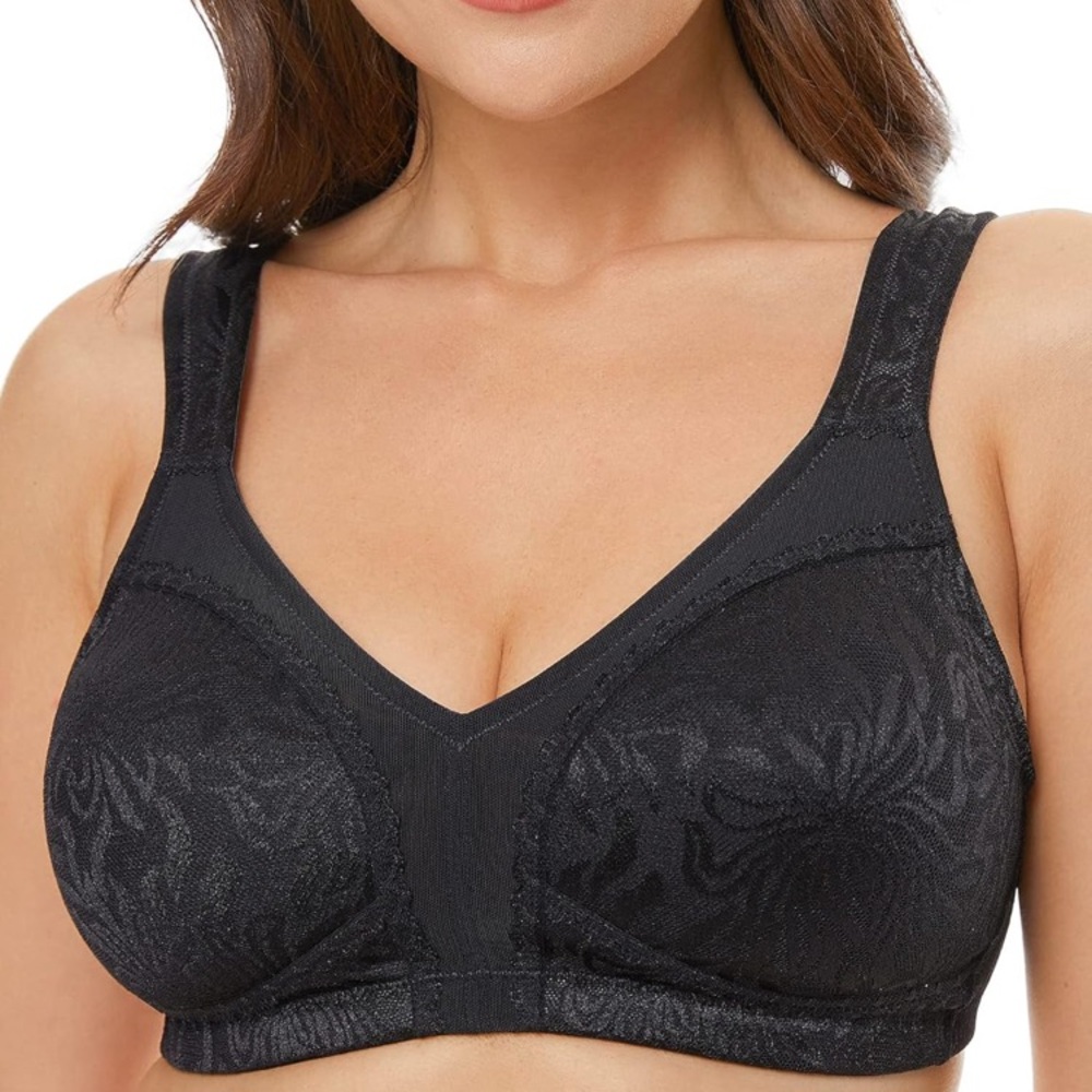Wingslove Women's Full Coverage Non Padded Comfort Wire-Free Bra Plus Size
